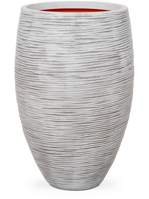 Кашпо Capi Nature Rib NL Vase Elegance Deluxe Ivory