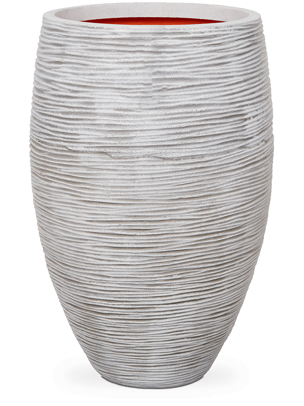 Кашпо Capi Nature Rib NL Vase Elegance Deluxe Ivory