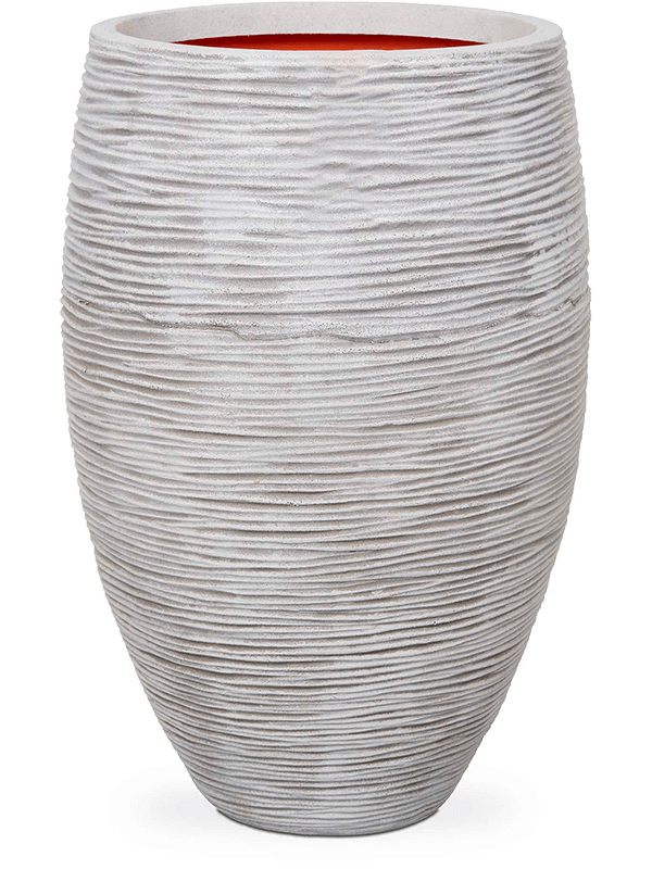 Кашпо Capi Nature Rib NL Vase Elegance Deluxe Ivory