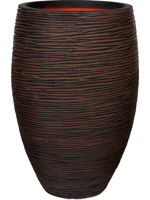 Кашпо Capi Nature Rib NL Vase Vase Elegant Deluxe Dark Brown