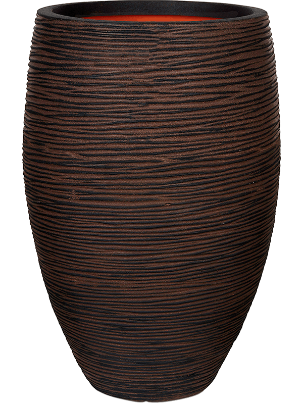 Кашпо Capi Nature Rib NL Vase Vase Elegant Deluxe Dark Brown