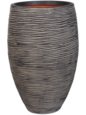 Кашпо Capi Nature Rib NL Vase Elegant Deluxe Anthracite