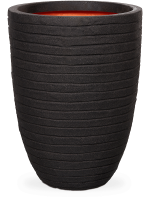Кашпо Capi Nature Row NL Vase Elegant Low Black