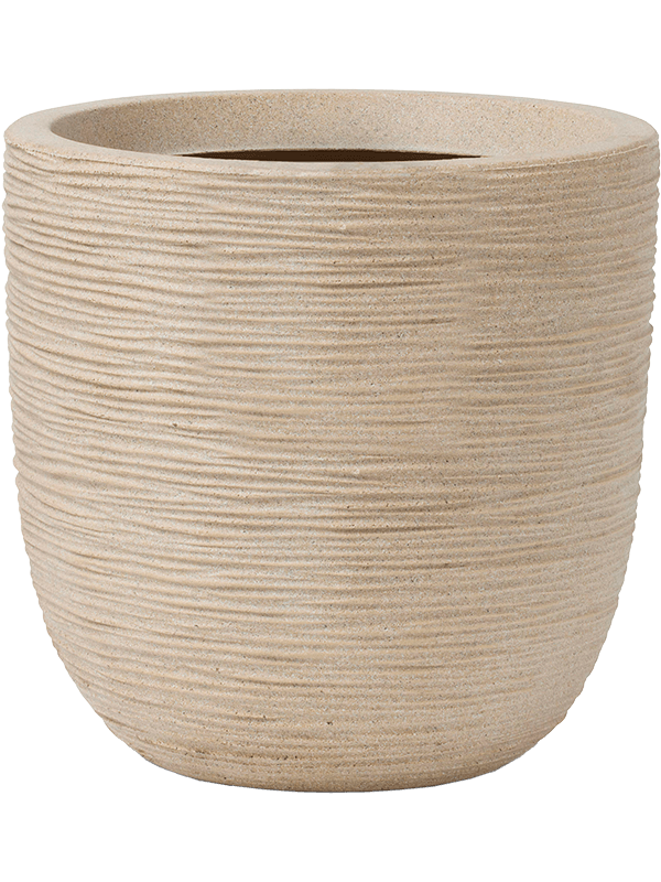 Кашпо Capi Waste Rib NL Planter Ball Terrazzo Beige