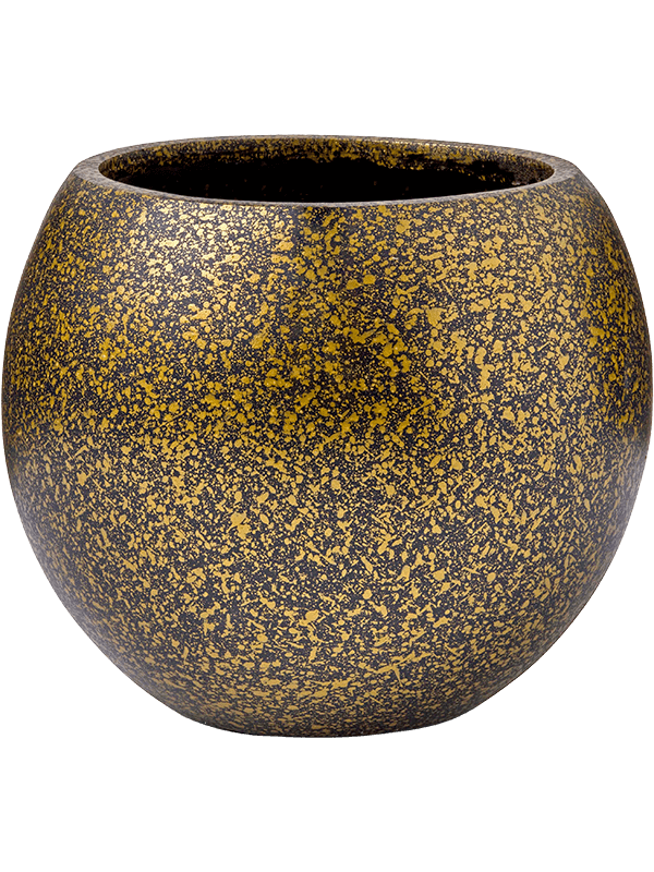 Кашпо Capi Lux Terrazzo Vase Ball Black Gold