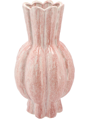 Ваза высокая Garlic Pink Active Glaze