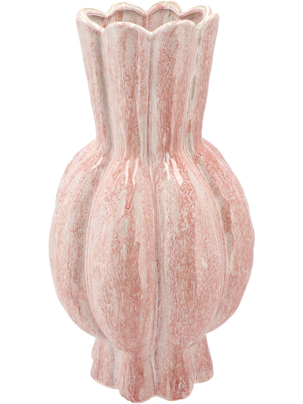 Ваза высокая Garlic Pink Active Glaze