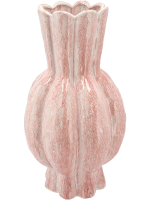 Ваза высокая Garlic Pink Active Glaze