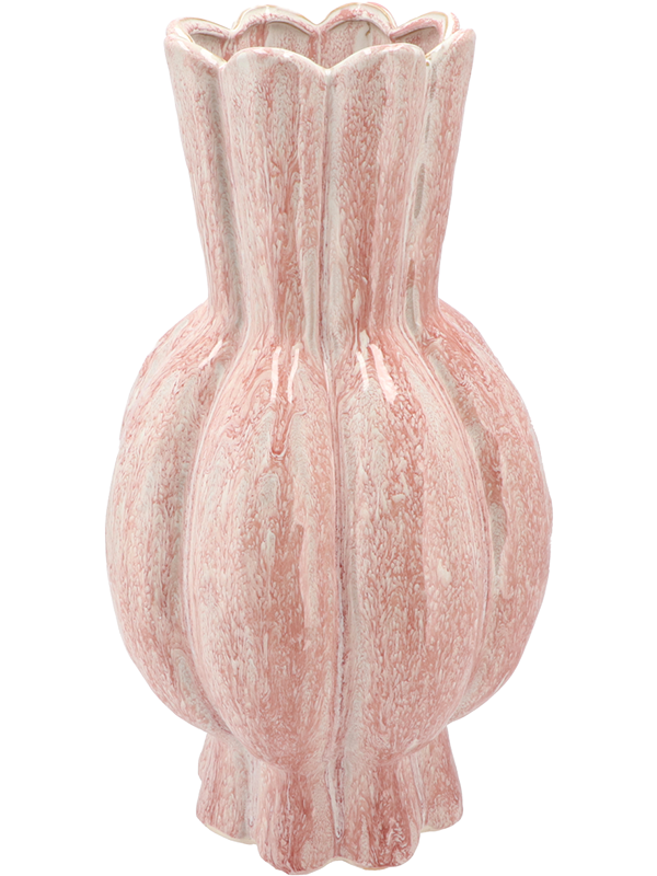 Ваза высокая Garlic Pink Active Glaze