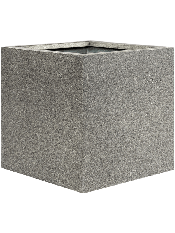 Кашпо с колёсиками Grigio Cube Natural Concrete