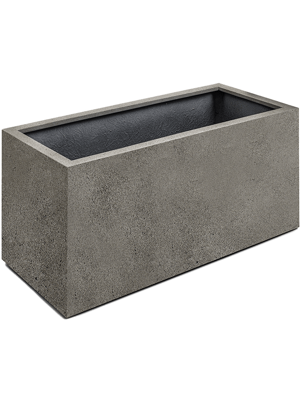 Кашпо с колёсиками Grigio Box Natural Concrete