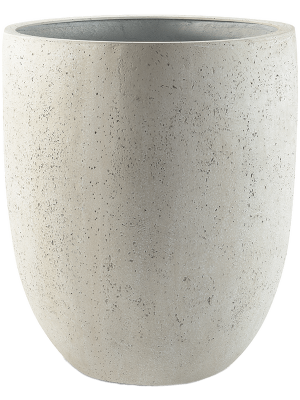 Кашпо Grigio Tall Egg Pot Antique White Concrete