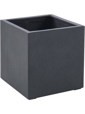 Кашпо Grigio Cube Anthracite Concrete