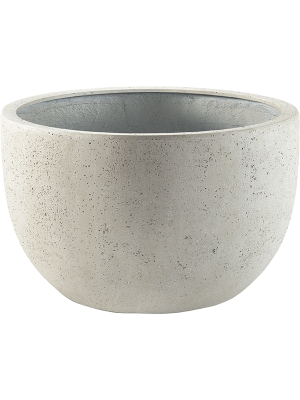 Кашпо Grigio New Egg Pot Low Antique White Concrete