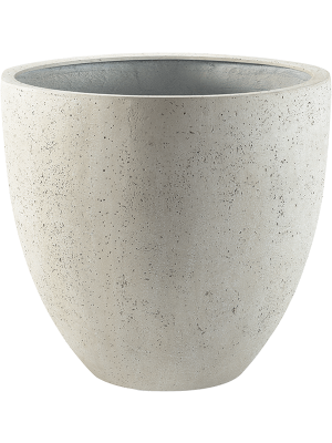 Кашпо Grigio Egg Pot Antique White Concrete