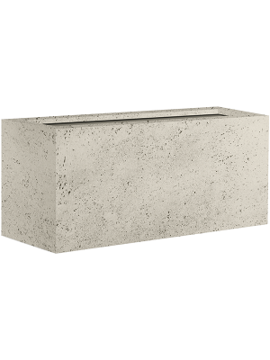 Кашпо Grigio Box Antique White Concrete