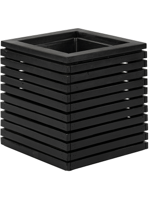 Кашпо Marrone Orizzontale с внутренним горшком Cube Black