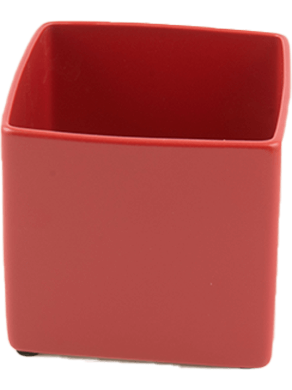 Кашпо Basic Square Minipot Red