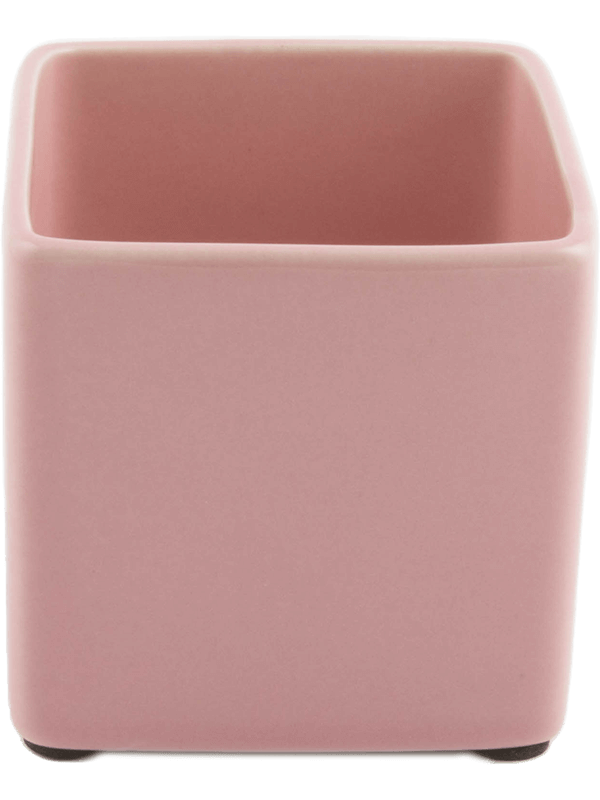 Кашпо Basic Square Matt Pink