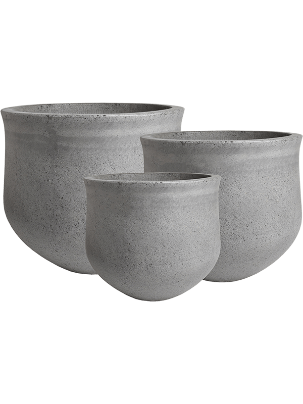 Кашпо Stone Pot Light Grey (комплект 3 шт.)