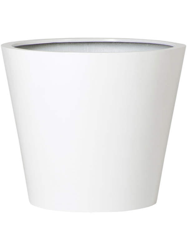 Кашпо Fiberstone Bucket M Glossy White