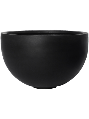 Кашпо Fiberstone Bowl L Black