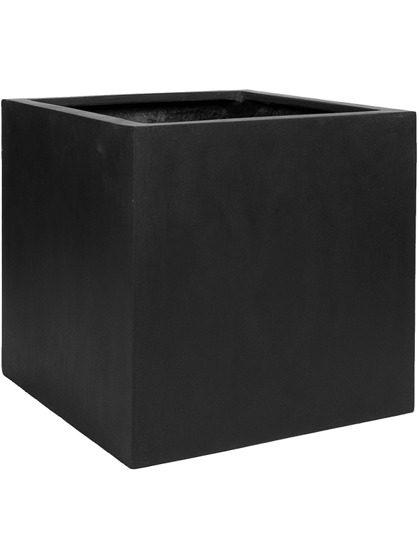 Кашпо Fiberstone Block XL Black