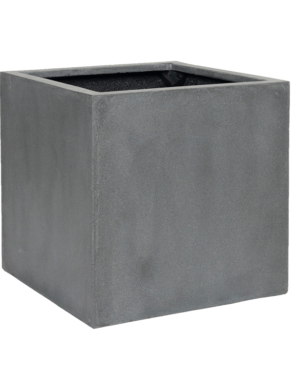 Кашпо Fiberstone Block M Grey