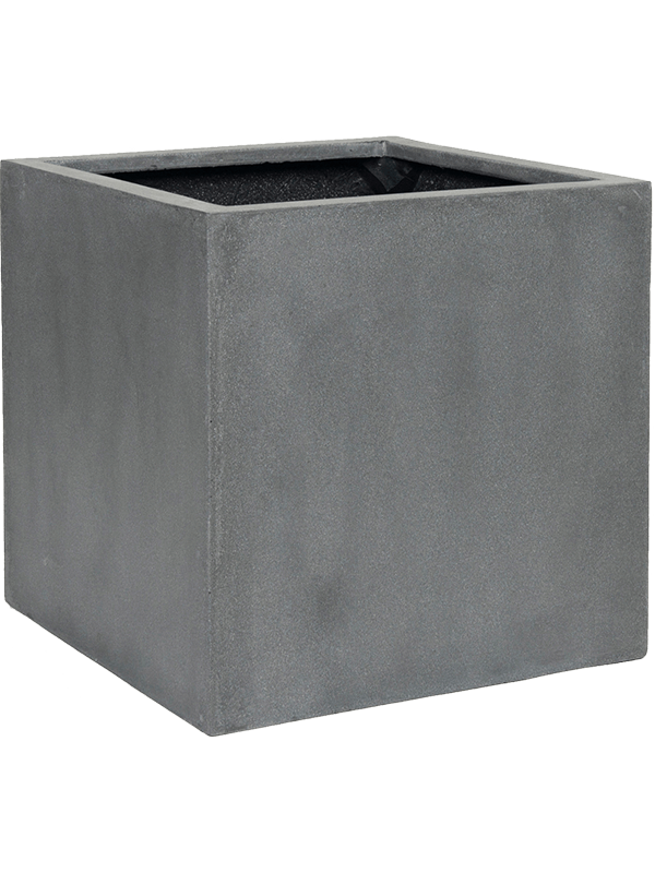 Кашпо Fiberstone Block L Grey