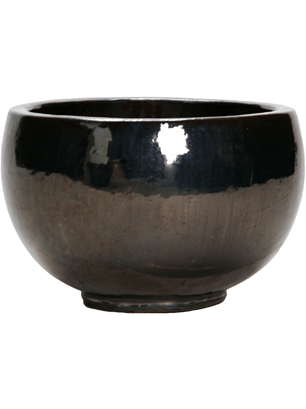 Кашпо Plain Bowl Metal Glaze