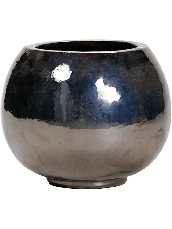 Кашпо Plain Globe Metal Glaze