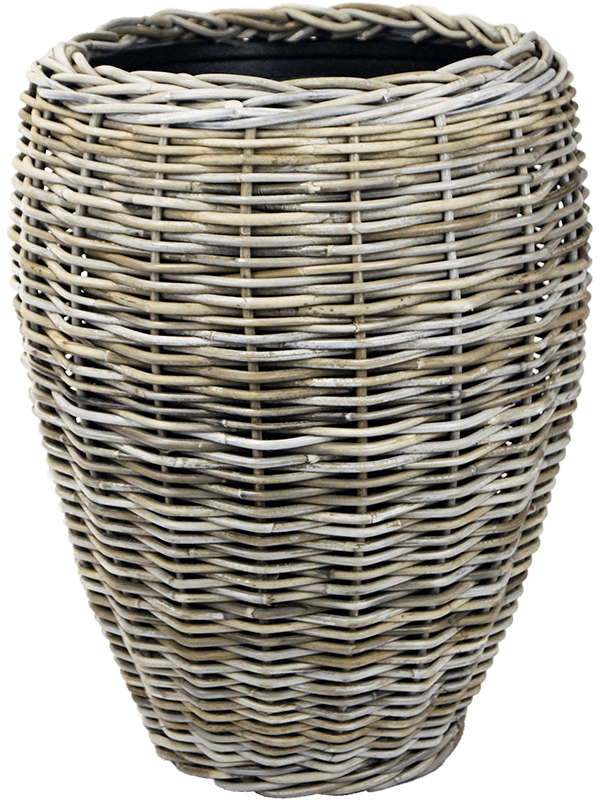 Кашпо Drypot Rattan Vase grey