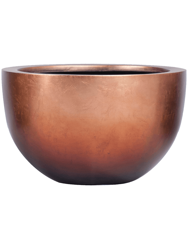 Кашпо Baq Metallic Silver leaf Bowl matt copper