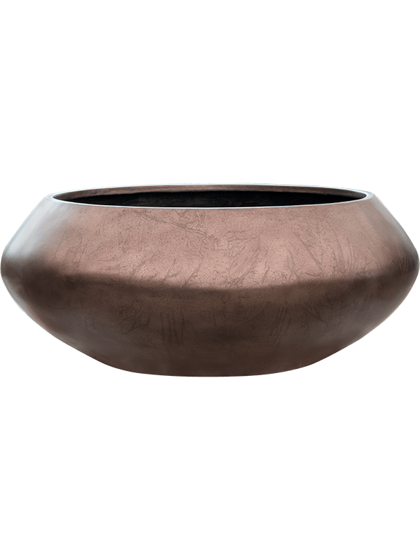 Кашпо Baq Metallic Silver leaf Bowl Ufo Matt Coffee