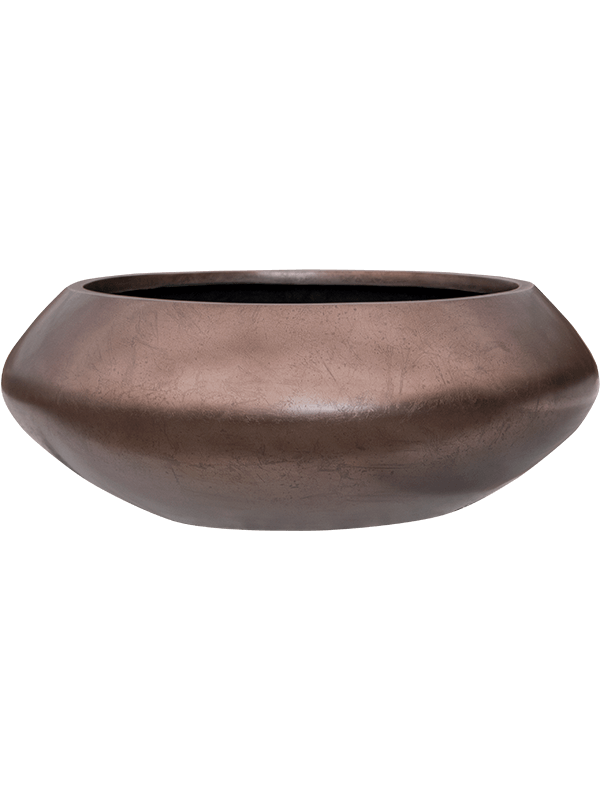 Кашпо Baq Metallic Silver leaf Bowl Ufo Matt Coffee