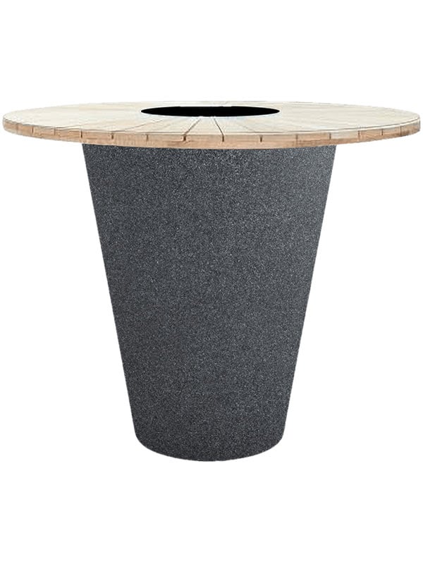 Стол барный с кашпо Otium Olla Table Herba Exclusive Dark Stone