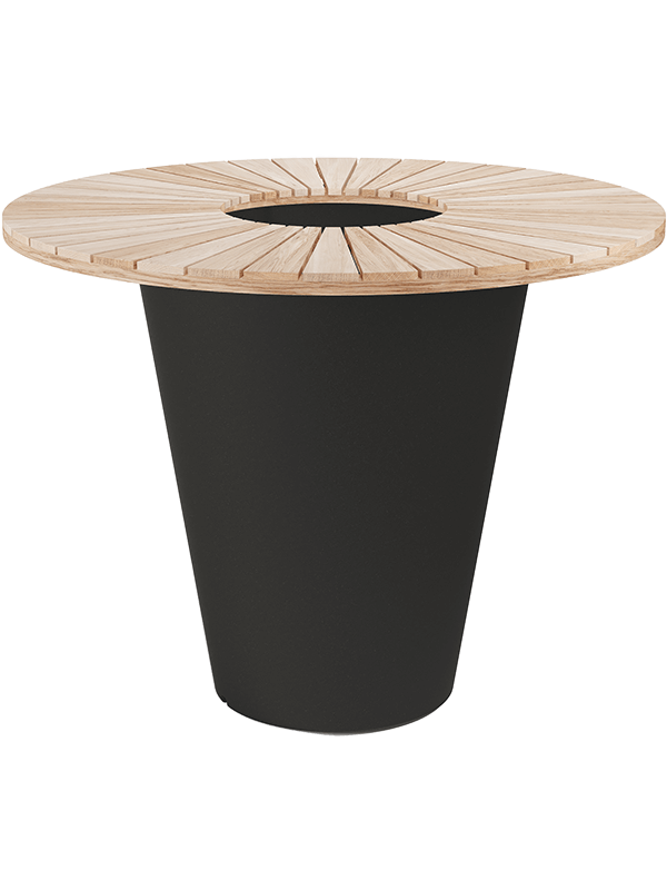 Стол барный с кашпо Otium Olla Table Herba Exclusive Black Cork