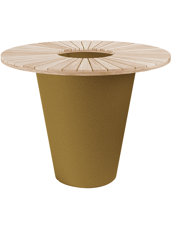 Стол барный с кашпо Otium Olla Table Herba Exclusive Ochre Cork