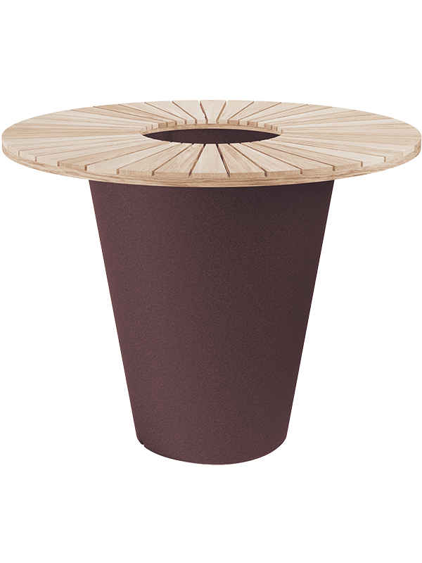 Стол барный с кашпо Otium Olla Table Herba Exclusive Violet Cork