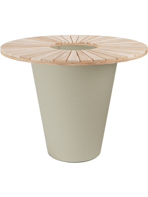 Стол барный с кашпо Otium Olla Table Herba Exclusive White Cork