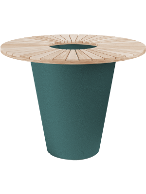 Стол барный с кашпо Otium Olla Table Herba Exclusive Turquoise Cork