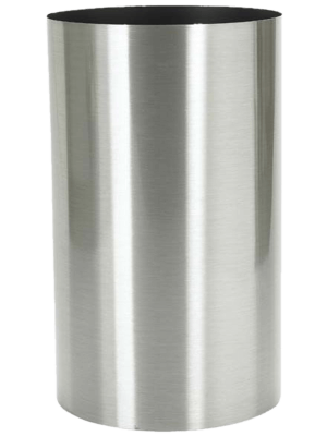 Кашпо Parel Column stainless steel brushed on felt (1.2 мм)