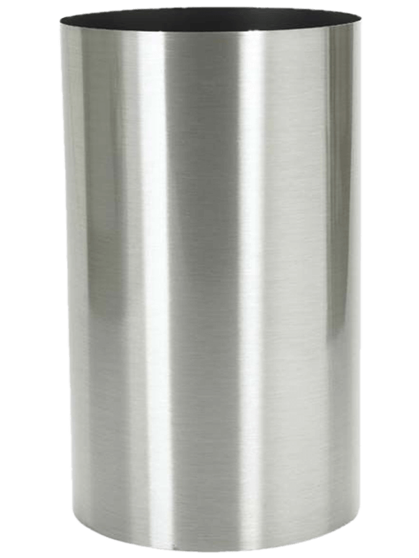 Кашпо Parel Column stainless steel brushed on felt (1.2 мм)