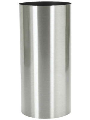 Кашпо Parel Column stainless steel brushed on felt (1.2 мм)