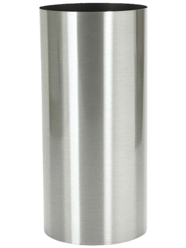 Кашпо Parel Column stainless steel brushed on felt (1.2 мм)