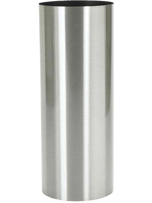 Кашпо Parel Column stainless steel brushed on felt (1.2 мм)