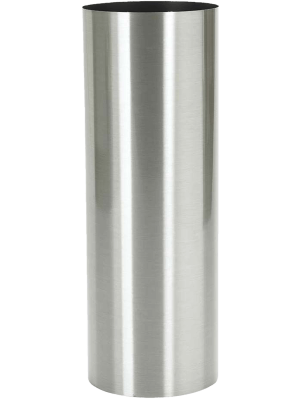 Кашпо Parel Column stainless steel brushed on felt (1.2 мм)