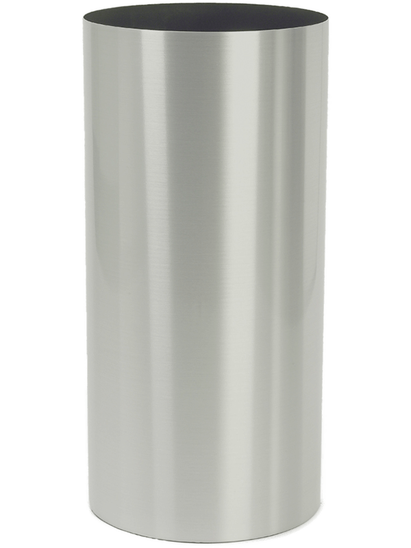 Кашпо Parel Column stainless steel brushed on felt (1.2 мм)