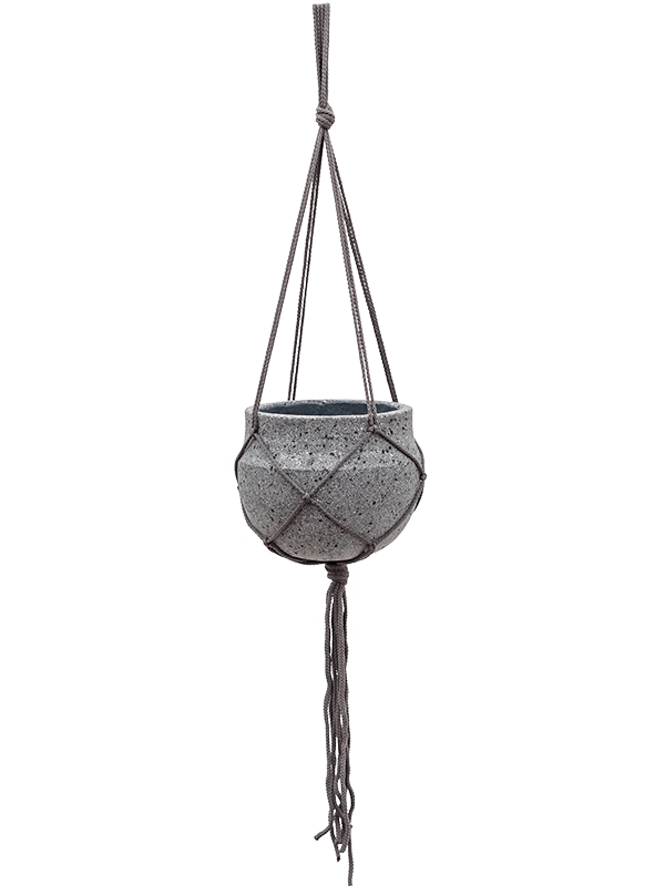 Кашпо подвесное Stone (Hanging) Hans S Laterite Grey