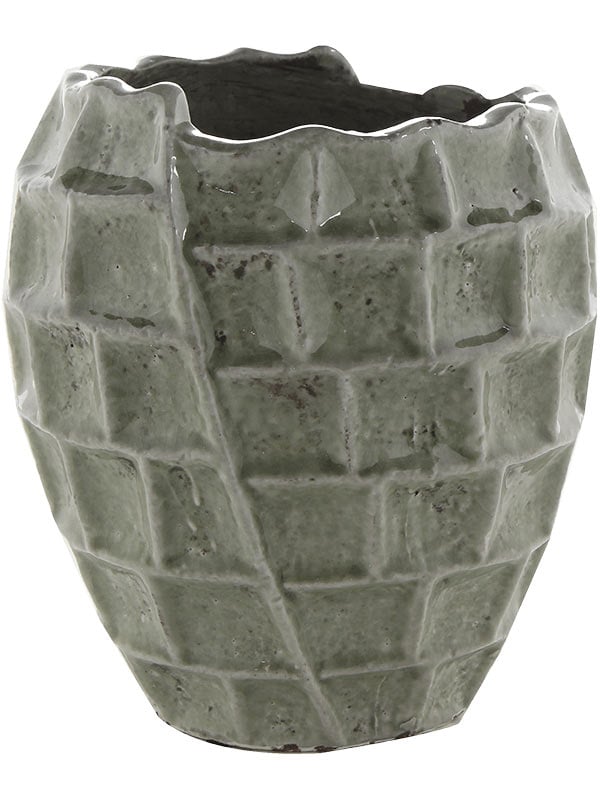 Кашпо Indoor Pottery Pot High Square Design Mint